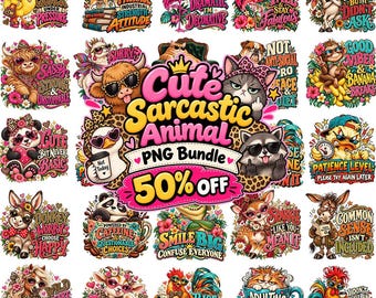 50+ Funny Sarcastic PNG Bundle, Sassy Raccoon Clipart, Sarcastic Quotes Png, Sarcastic PNG, Funny Png Designs, Retro Humor, Adult Pngs