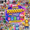 1000000+ Special Mega Bundle SVG PNG, Cartoon Characters, Cartoon Tumbler Png, Tumblers Svg, Retro Png Files, Cartoon Png, Dtf Designs