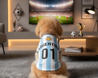 Camiseta para cachorros del Mundial 2026, camiseta de fútbol para perros
