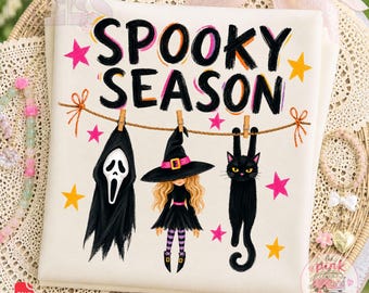 Spooky Season Ghost Cat Witch PNG, Preppy Coquette Ghost Cat Witch, Trendy Fall Sublimation, Girly Halloween clipart, Halloween Boutique PNG