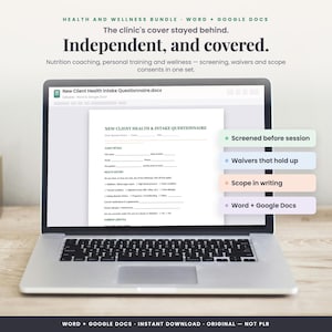 健康・ウェルネス関連のクライアント向けフォーム集（Word、Googleドキュメント形式）