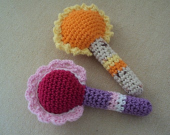 Baby Toy. Baby Rattle. Cotton Crochet Toy. Crochet Toy. Crochet Baby Toy. Teething Toy.