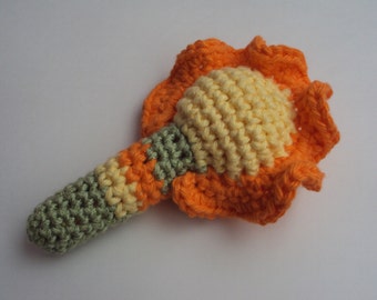 Baby Toy  Baby Rattle Cotton Crochet Toy Crochet Toy Crochet Baby Toy Crochet Doll  Teething Toy