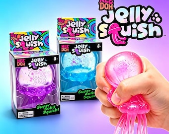 Medusa antiestrés Nee Doh Jelly Squish / Medusa sensorial con purpurina