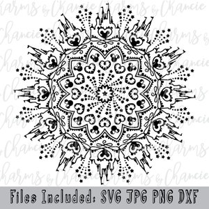 Magical Mandala SVG Bundle | Layered Mandala Cut File | Cricut Silhouette SVG dxf png jpg | Boho Wall Art Decor