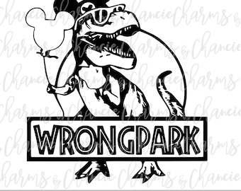 Wrong Park Micky Ohren T-Rex svg Jpg Dxf Png