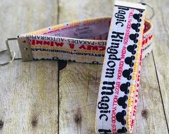 Disney Text Key Fob Wristlet