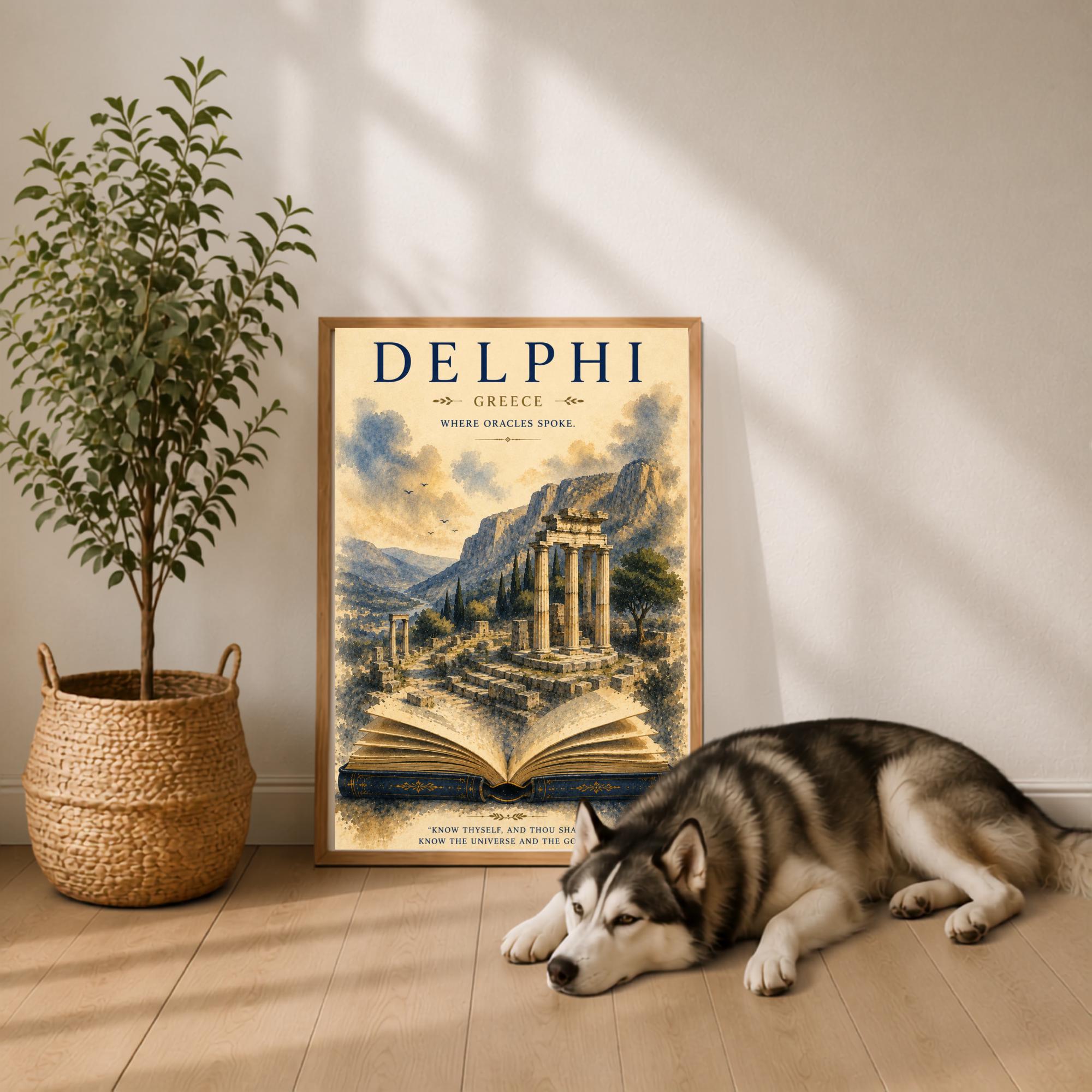 Oracle of Delphi Poster - Etsy