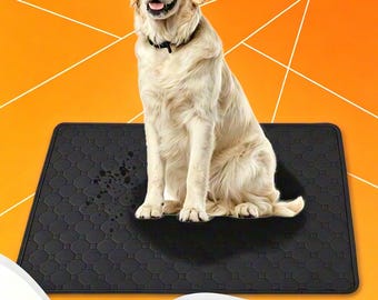 Reusable Washable Pet Pee Pad, Instant Absorbent Non Slip Puppy Training Mat, Waterproof Leak Proof Urine Isolation Pad for Dogs, Cats