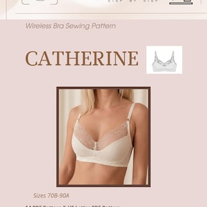 Wireless Bra Sewing Pattern "CATHERINE"