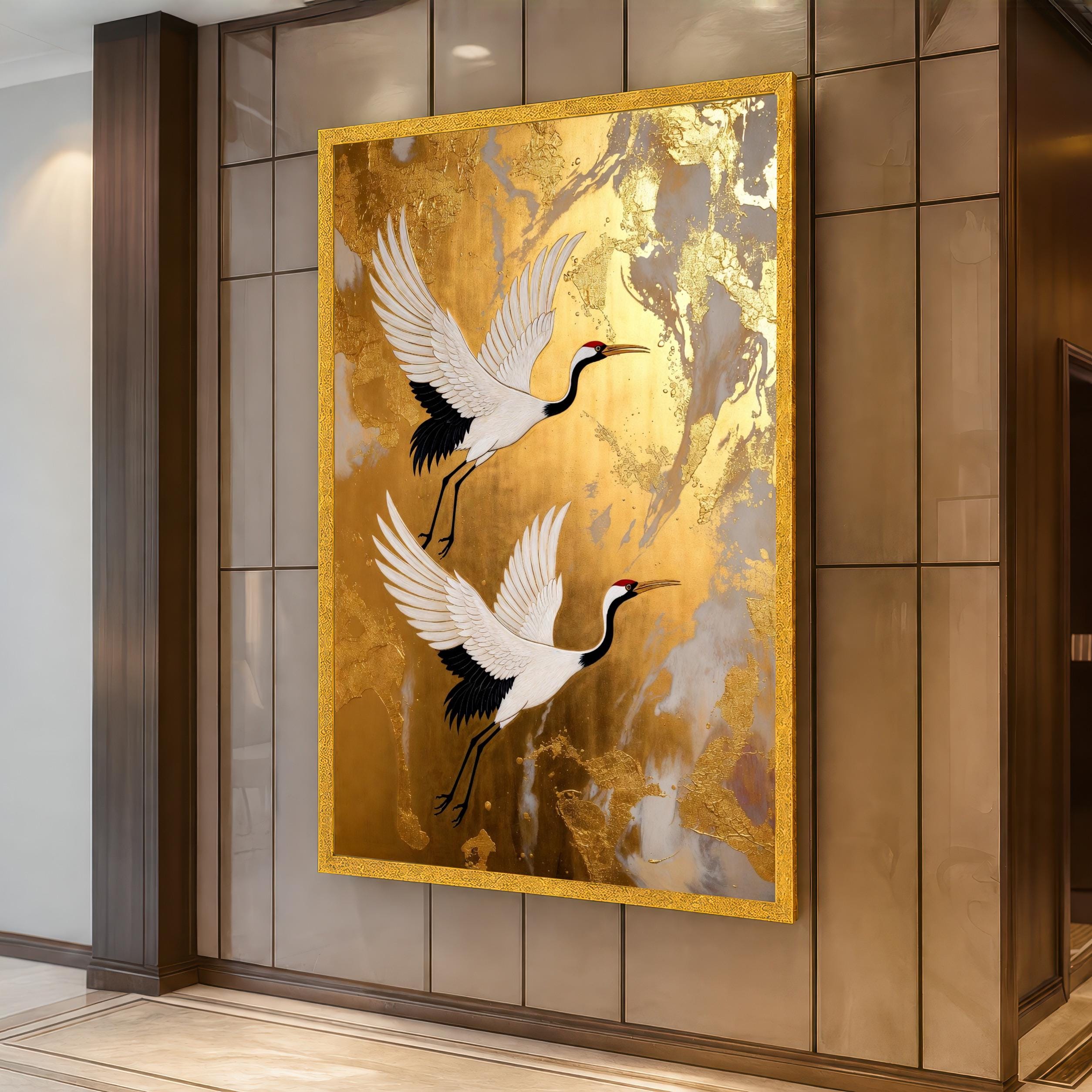 Japanese Gold Leaf Painting - Etsy