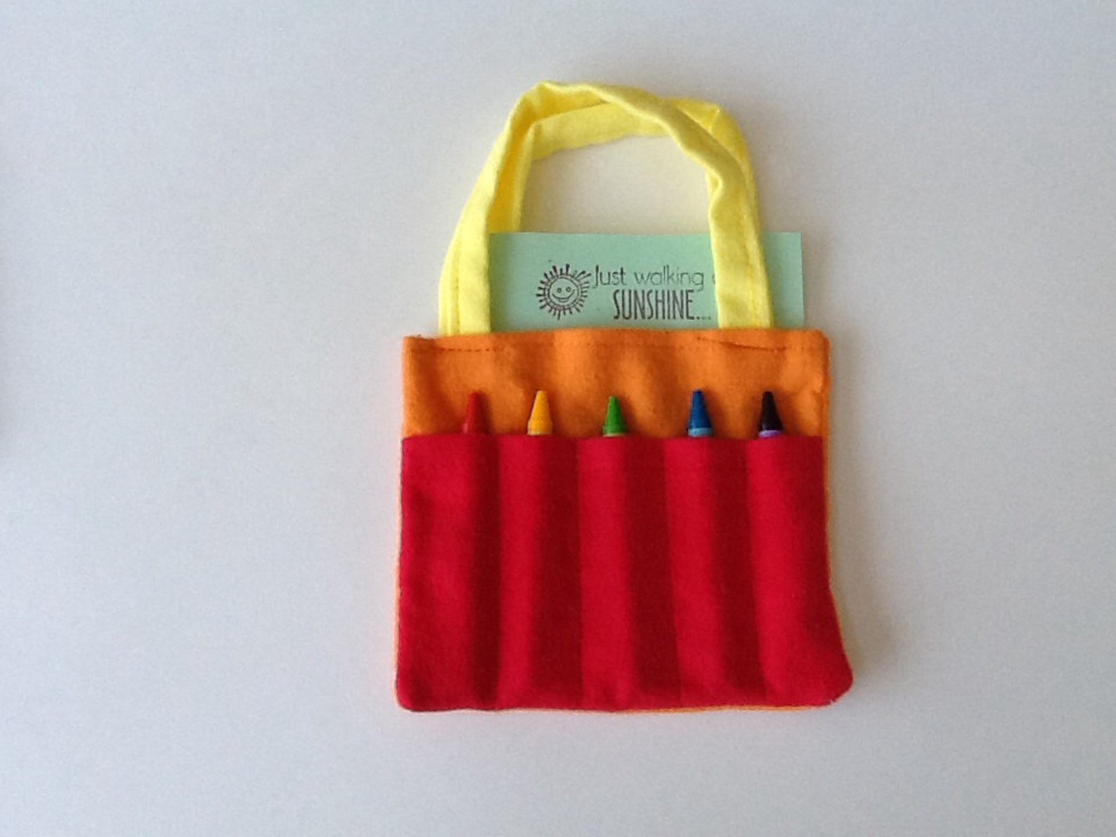 Multicolored Children's Crayon Bag and Customized Paper Etsy