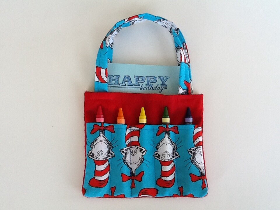 Children's Crayon Bag and Customized Paper Party Favor Etsy