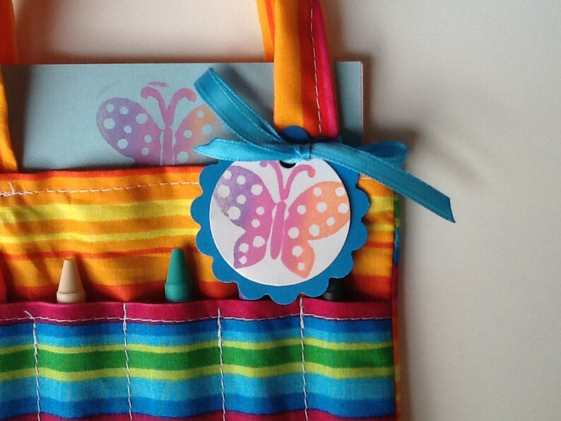 Children's Crayon Bag and Customized Paper Party Favor Etsy
