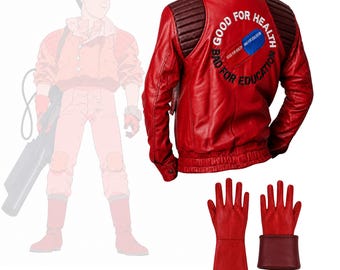 AKIRA 金田風レザージャケット：サイバーネティックSFコスプレ - Etsy 日本