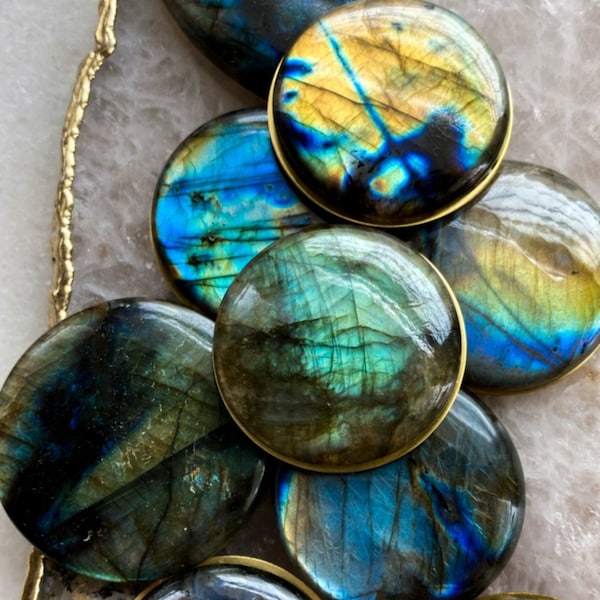 Topper-Labradorite Stone- Choose your Style Universal Topper, phone accessories, healing stones, metaphysical