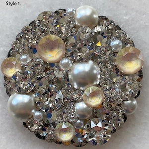 Topper-Choose your Style/Made to Order: Neutral Color Styles Crystal Universal Topper, Phone Stand Topper