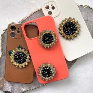 Toppers- Sunflower Crystal Collection- Universal Topper, Phone Stand Topper