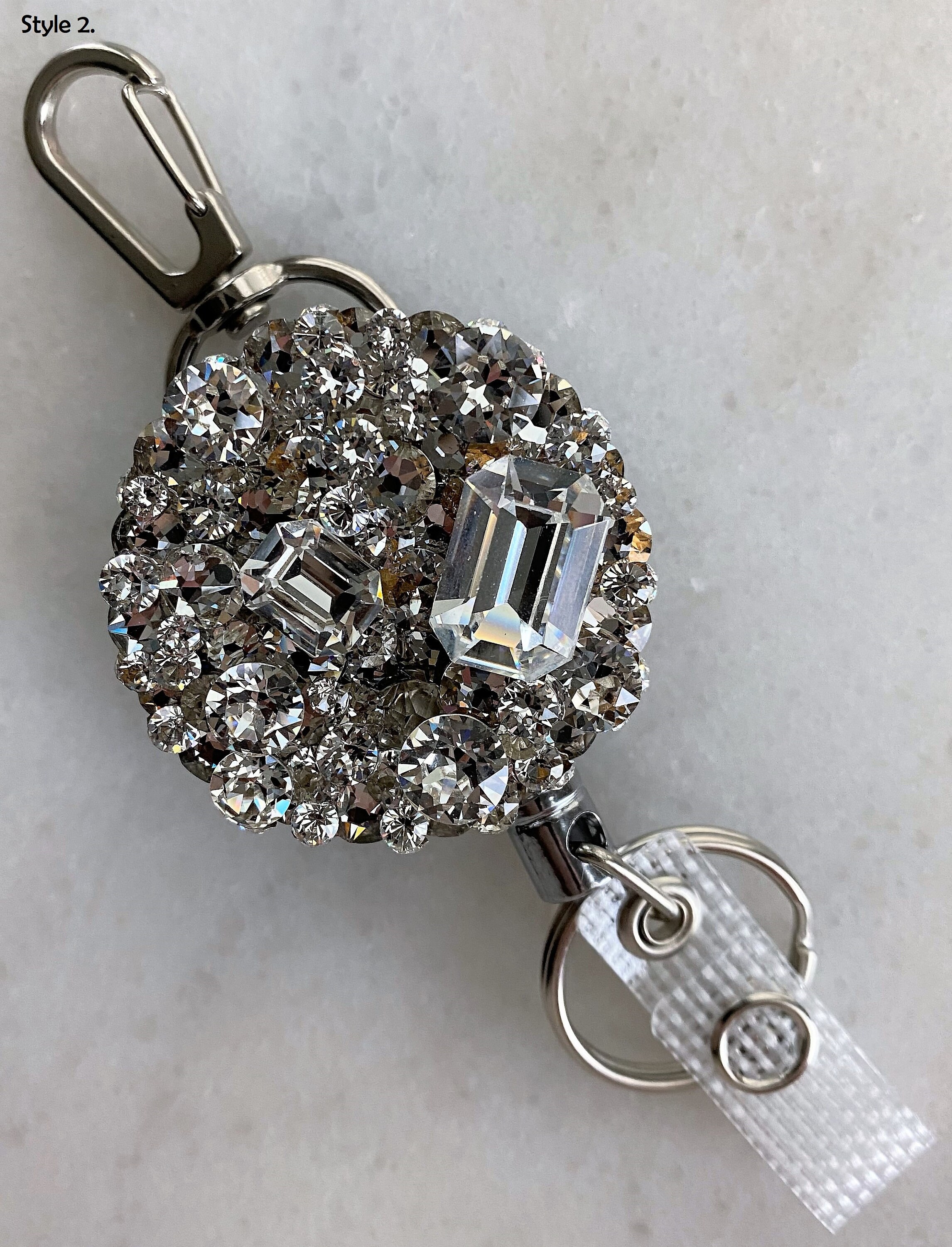 Swarovski Crystal Badge Reel ID Badge Badge Holder Nurse Etsy