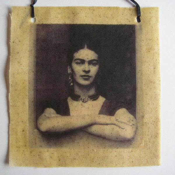 frida kahlo bees waxed fabric photo