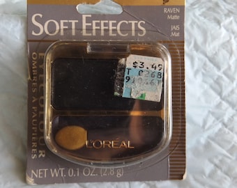 NOS Loreal Soft Effects Eyeshadow Raven Matte