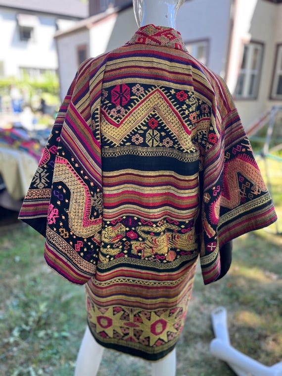 Kimono Patchwork Coat - image 2