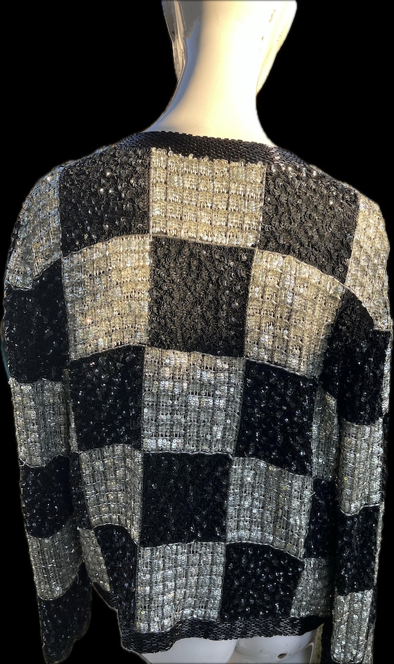 Breaded Checkered Evening Jacket by Nite - image 2