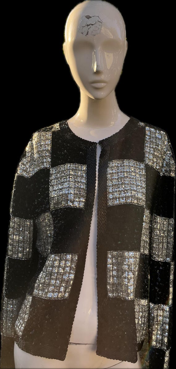 Breaded Checkered Evening Jacket by Nite - image 1