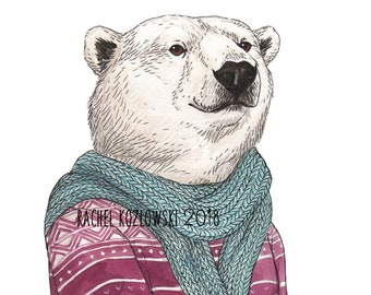 Ms. Polar Bear - Archival Print