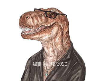 Tyrannosaurus Rex - TRex - Jurassic - Archival Print