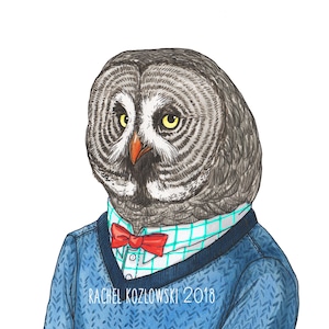 Mr. Grey - Great Grey Owl - Archival Print