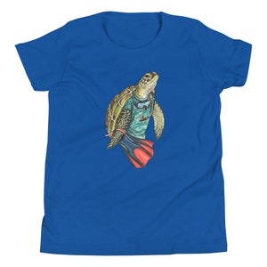 Meeresschildkröte – Schnorcheln – Jugend-Kurzarm-T-Shirt