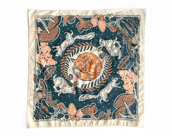 Forest Foragers - Mushrooms - 100% Cotton Bandana