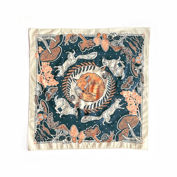 Forest Foragers - Mushrooms - 100% Cotton Bandana
