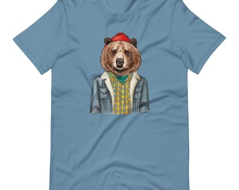Grizzly Bear - Uniseks T-shirt met korte mouwen