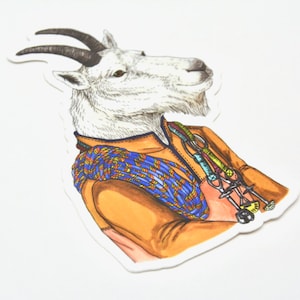 Mountain Goat - Climber - Vinyl Decal - Sticker