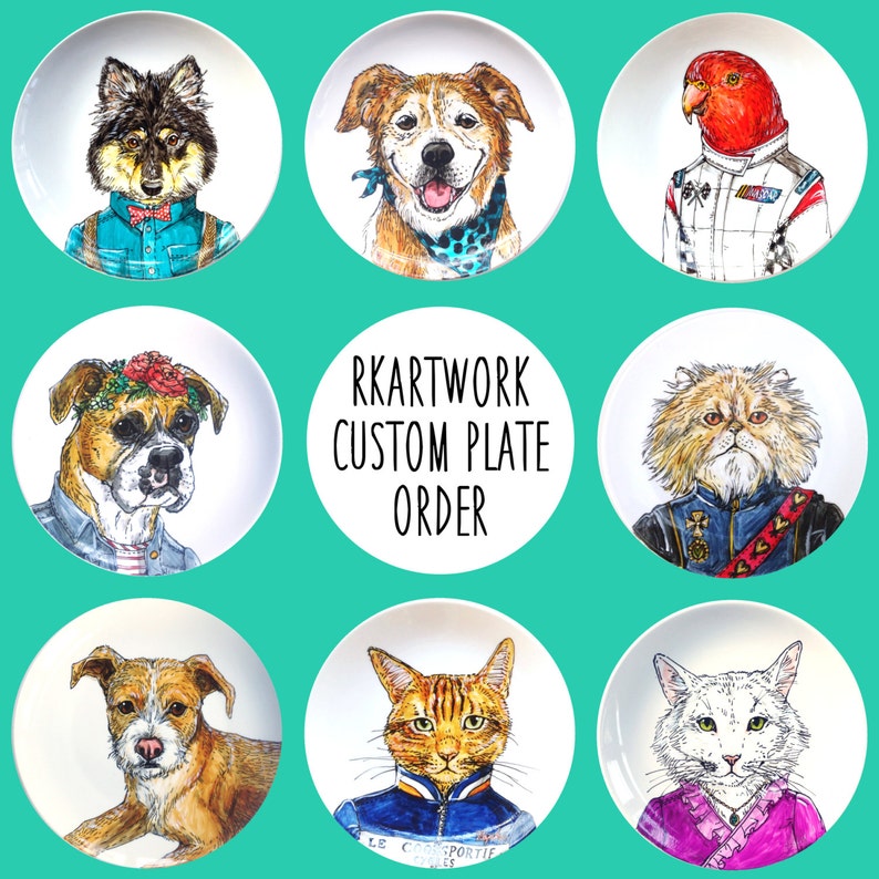 Custom Hand Painted Plate - Single Plate