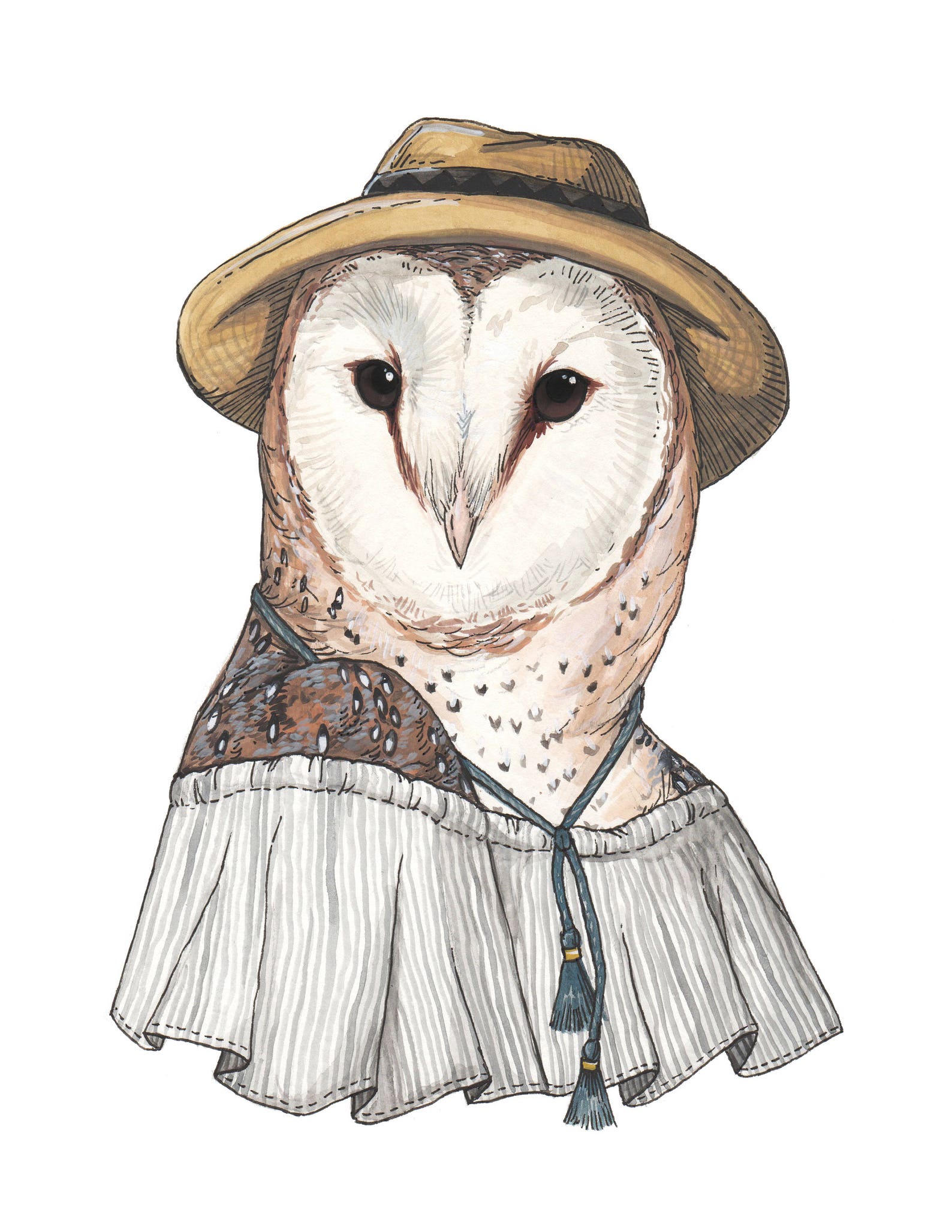 Barn Owl Archival Print - Etsy