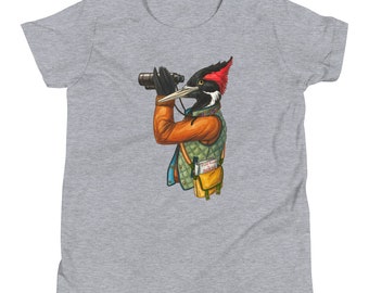 Woodpecker - Bird Watcher - Youth Short Sleeve T-Shirt