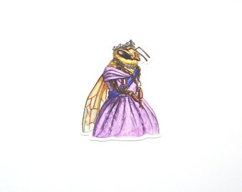 Abeja Reina - Abeja Miel - Calcomanía de Vinilo - Pegatina