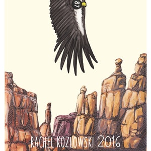 California Condor + Canyons - Archival Print