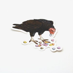 Eat Your Heart Out - Turkey Vulture - Snack Attack - Vinyl Decal - Sticker
