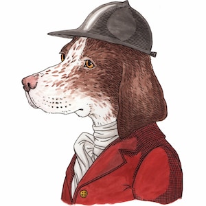 Mr. Hound Illustration - Archival Print