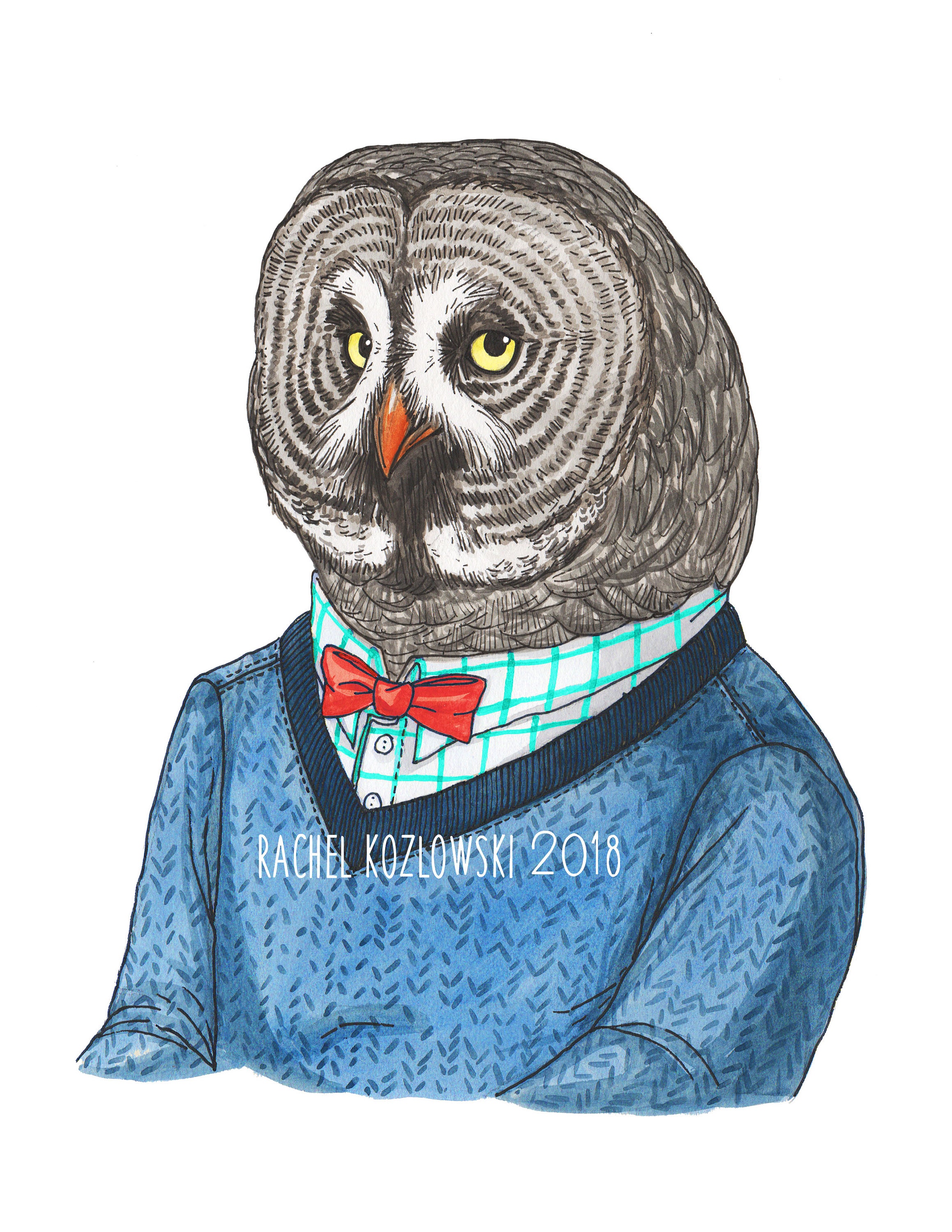 Mr. Grey - Great Grey Owl - Archival Print