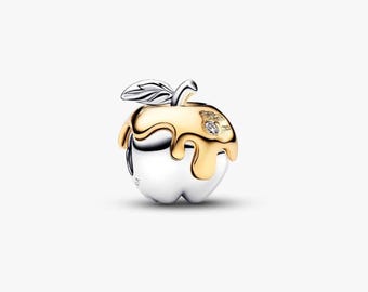Disney Poison Apple Charm in S925 Sterling Silver for European Bracelets | Fantasy Jewelry Gift for Women