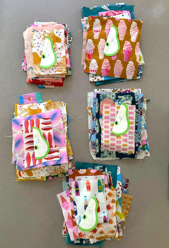 Ruby Star Society Fabric Scraps Bundle for Philately Quilt Project