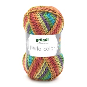 Gründl Perla Color, pearl yarn, gradient yarn, winter, crochet, knitting, scarf, hat, gift