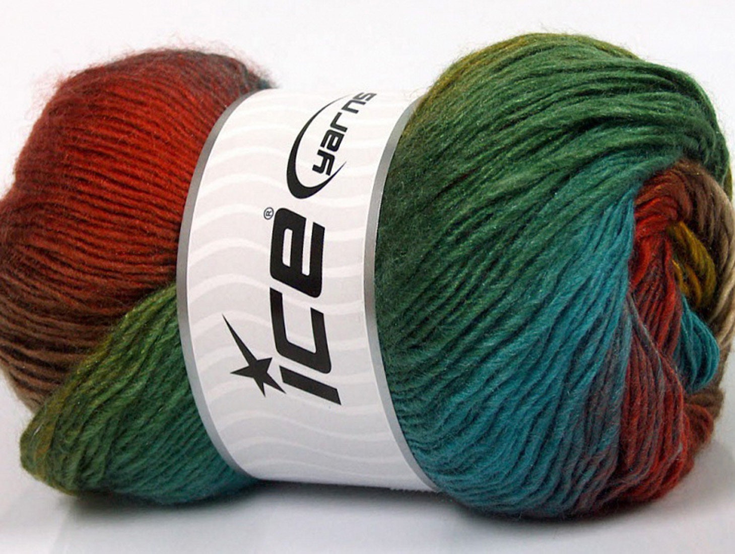 Ice Yarns Rainbow gradient Turkish wool acrylic for Etsy