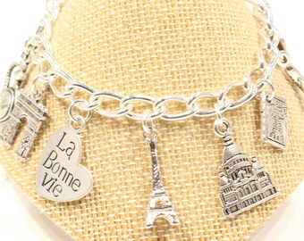 20pcs la bonne vie Charms silver tone 2 sided la bonne vie charm pendant 20x22mm 20pcs la bonne vie Charms silver tone 2 sided la bonne vie charm pendant 20x22mm