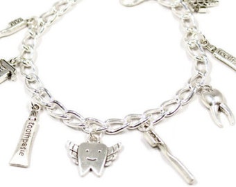 Bijoux dentaires - Hygiéniste dentaire - Bracelet de dentiste - Bracelet dentaire -